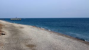 Пляж, Дом отдыха Питиус в Пицунде, Абхазия